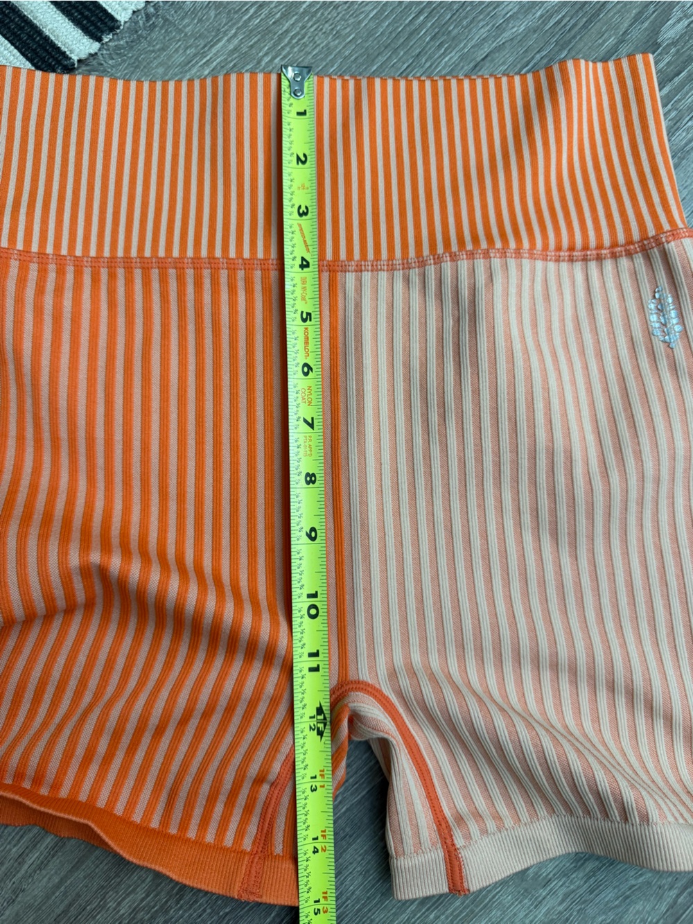FP Movement by Free People Orange Colorblock “Striped Mixing Shorts” in Papaya - Picture 6 of 8